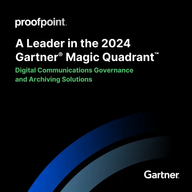 Proofpoint nombrado líder en el Cuadrante Mágico™ de Gartner® de 2025 para soluciones de archivado y gobernanza de comunicaciones digitales